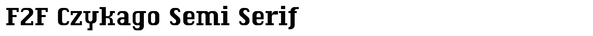 F2F Czykago Semi Serif image